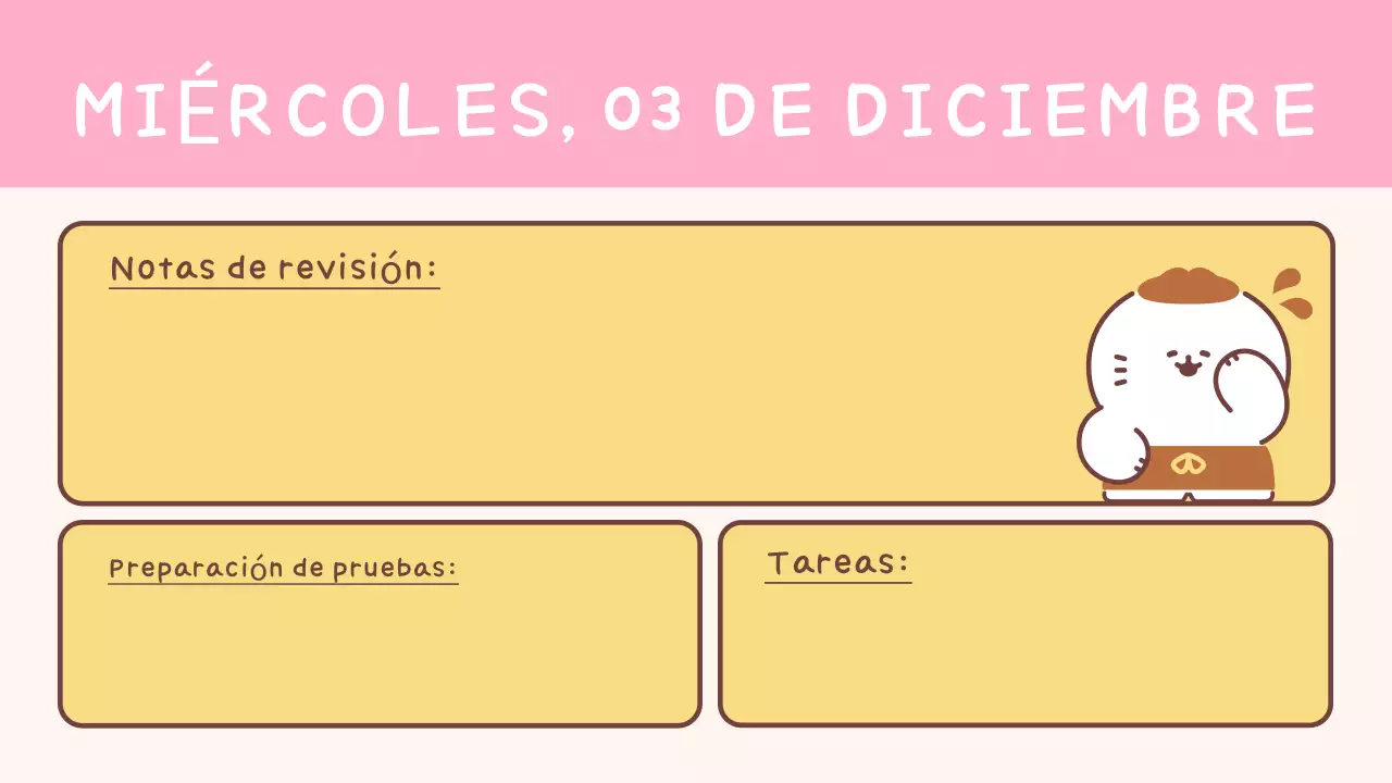 Agenda escolar amarilla sencilla