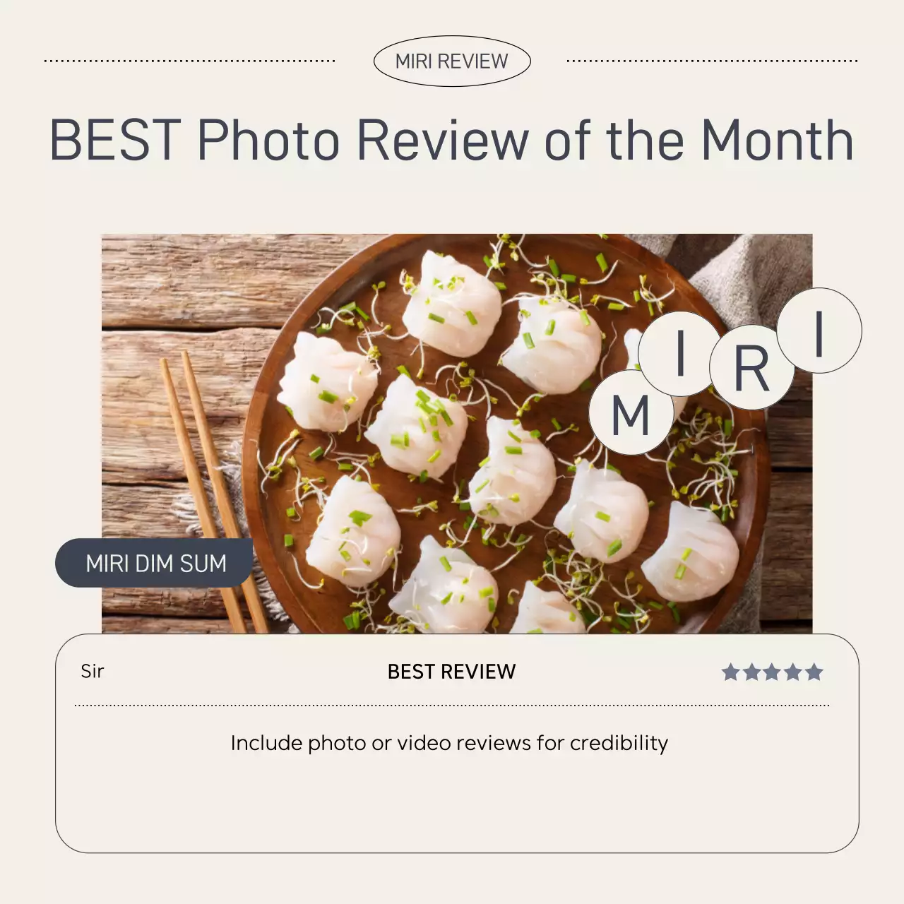 Beige Modern Review Promotion Instagram Carousel