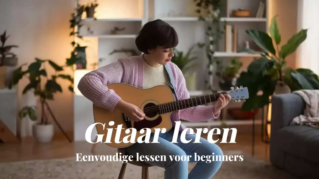 beige gitaarcursus moderne stijl