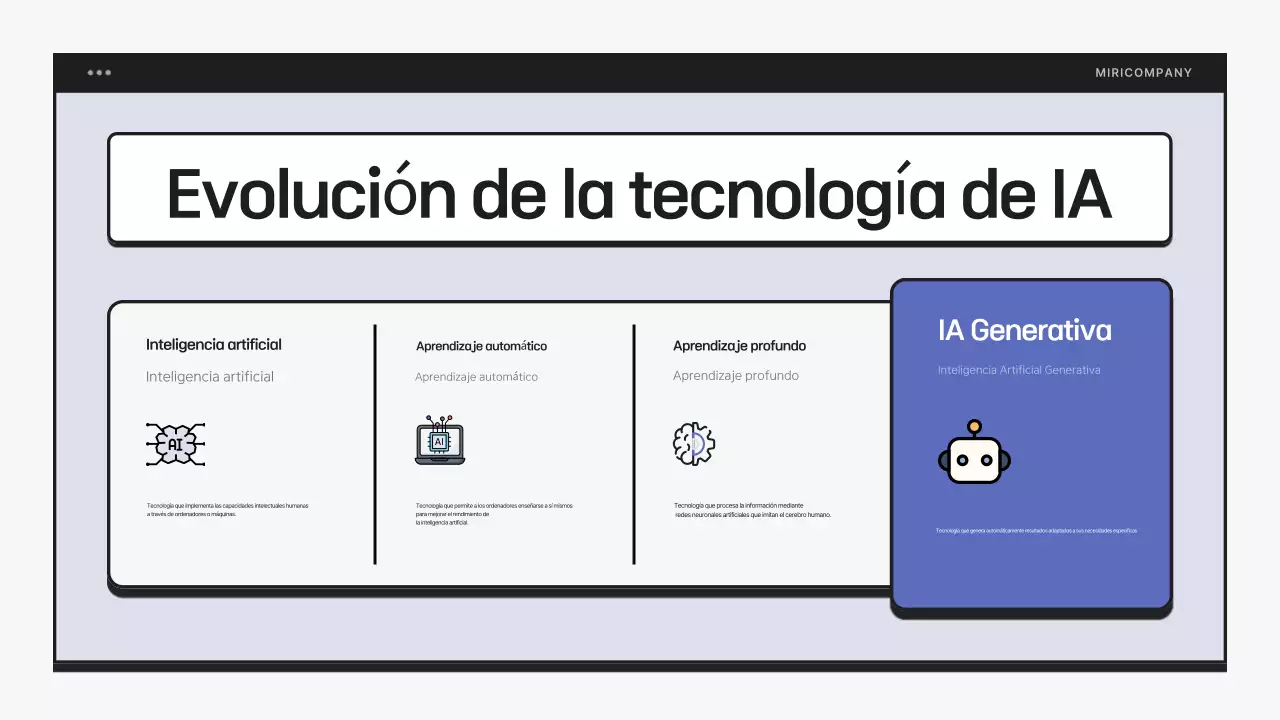 Alfabetización AI sencilla en azul y negro