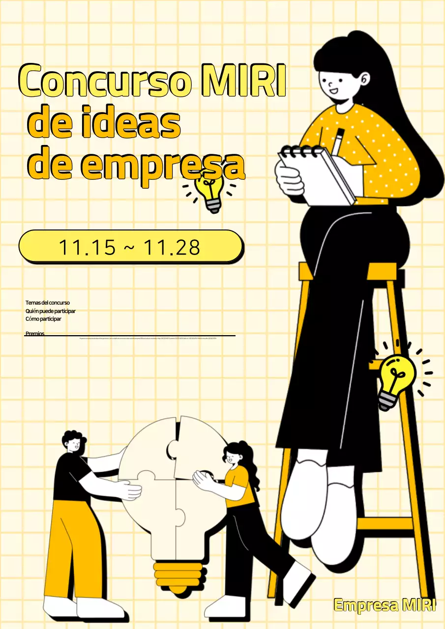Convocatoria del concurso interno de ideas Yellow Pop