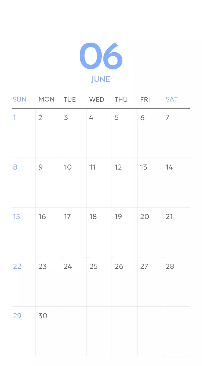 青色が映えるフォトゴールトラッカーカレンダー