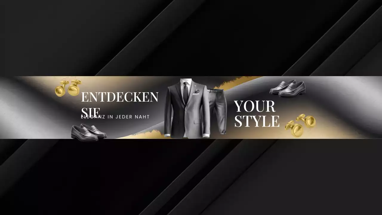 Black Classy Men Fashion YouTube Kanal Kunst