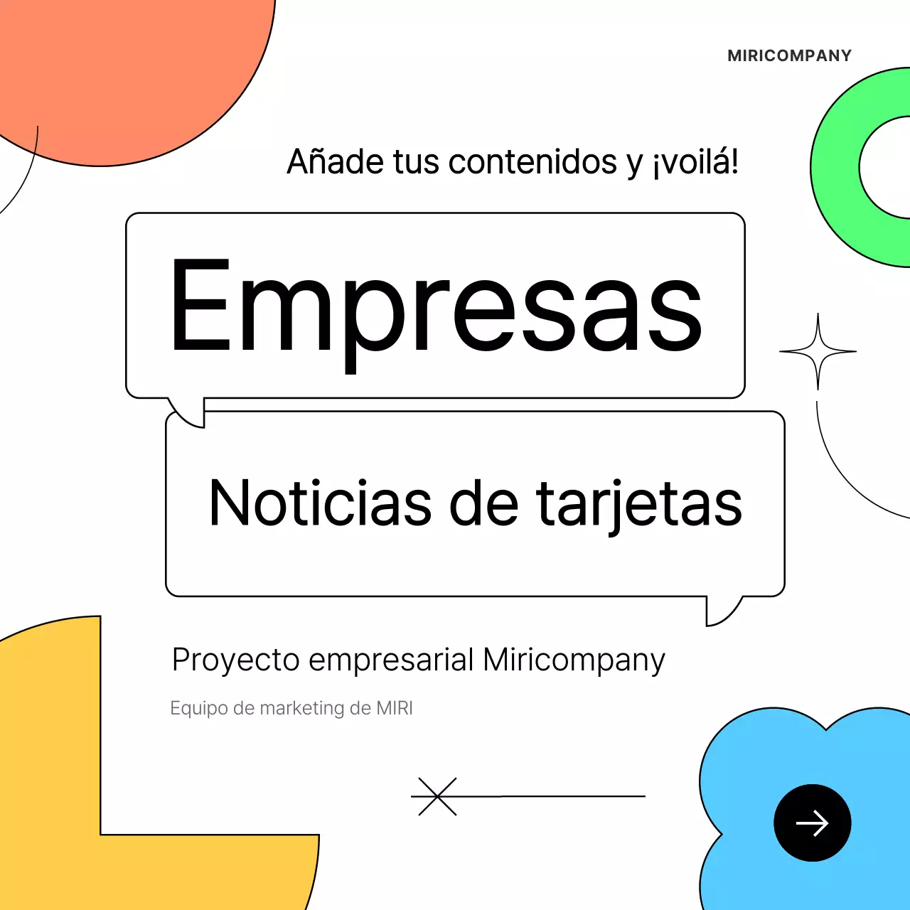 Promocione el marketing de su empresa en blanco y sencillo