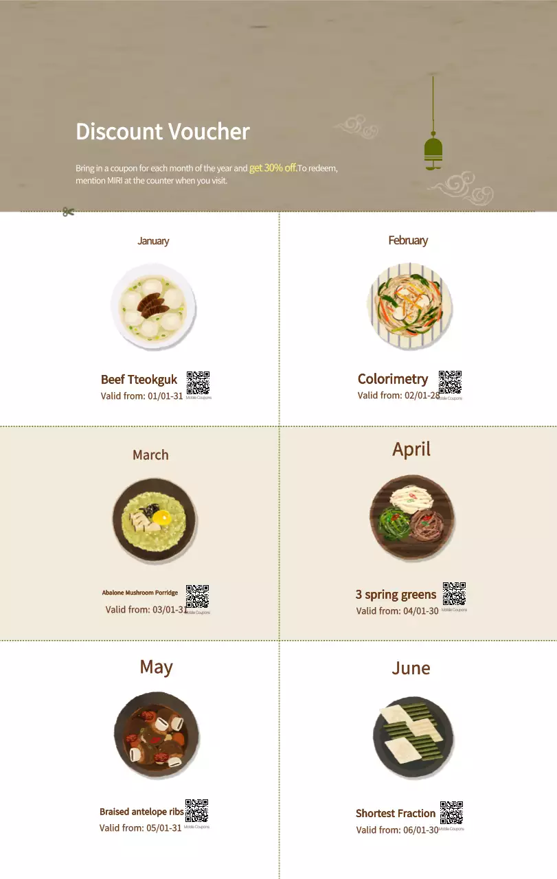 Kalender Makanan Tradisional Krem