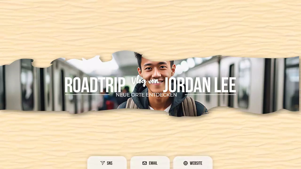 beige modern reise vlog youtube kanal kunst