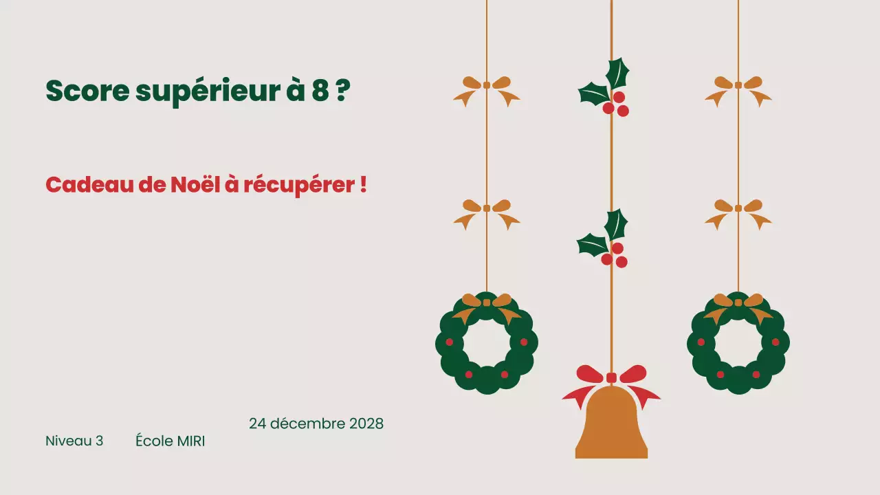Des cadeaux de Noël simples