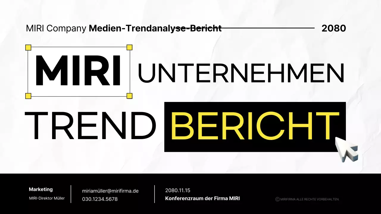 Bereitstellung schwarzer moderner Berichtsinformationen