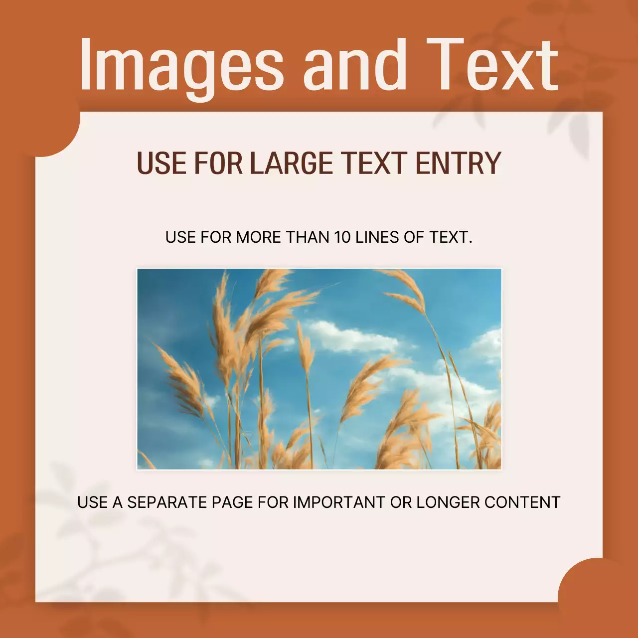 Guia de modelo simples laranja Instagram Carousel