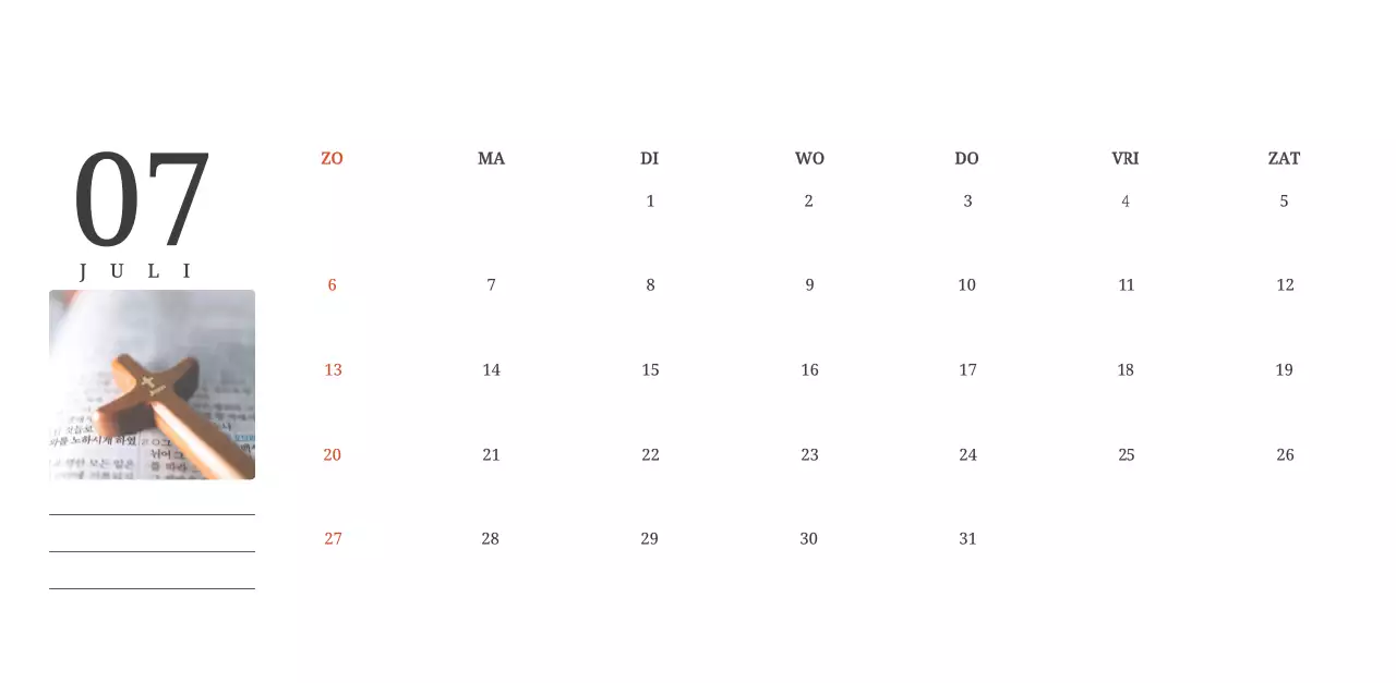 Een fotografische conceptkalender met kerken in landschapsschilderijen