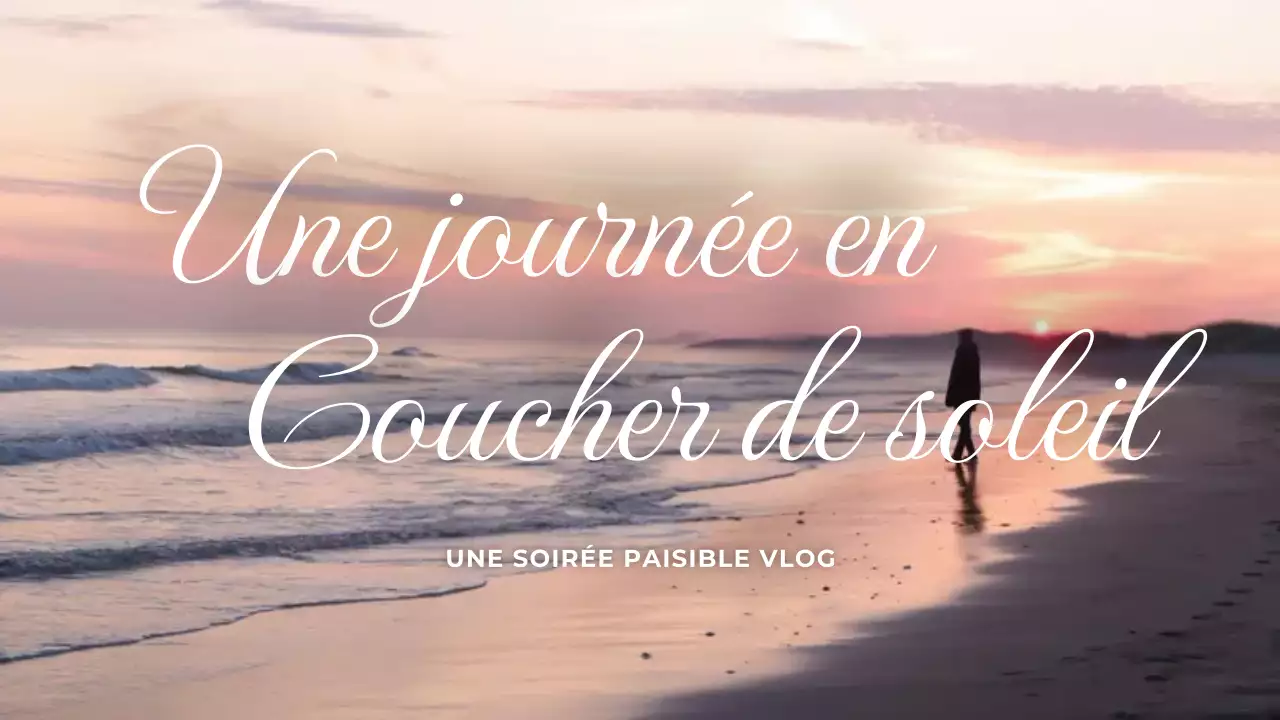 vlog de l'esthétique rose au coucher du soleil