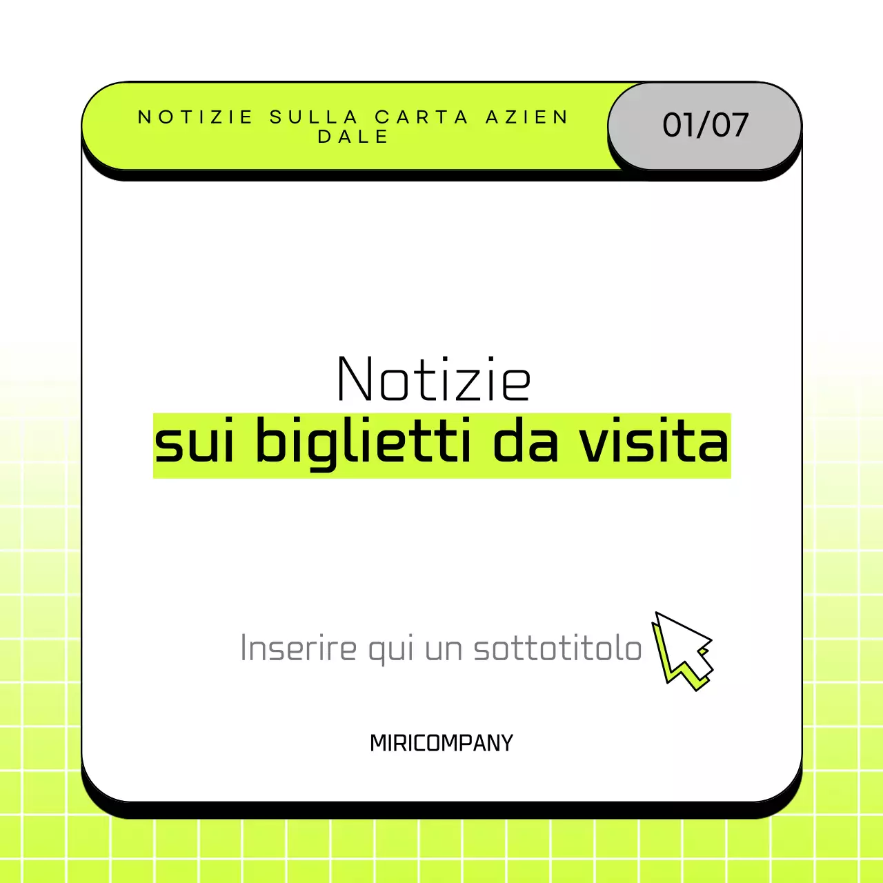 Lettera di presentazione aziendale semplice in chartreuse e bianco