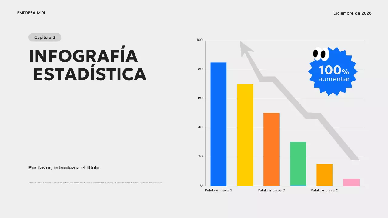 guía de infografía moderna azul