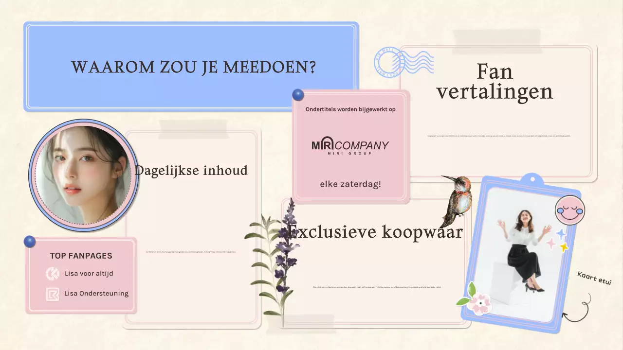 Roze elegante K-drama toonhoogte