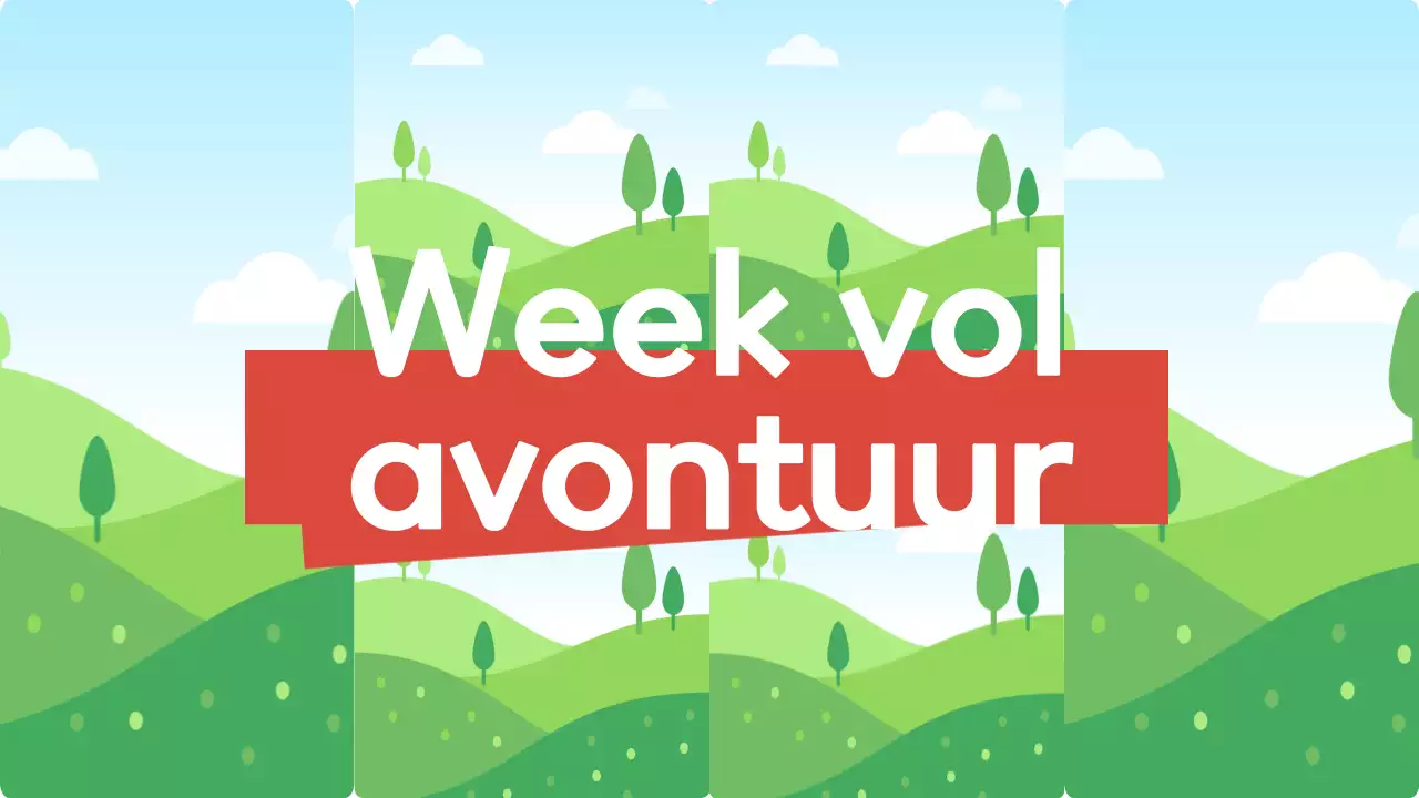 orange blue green travel vlog modern style