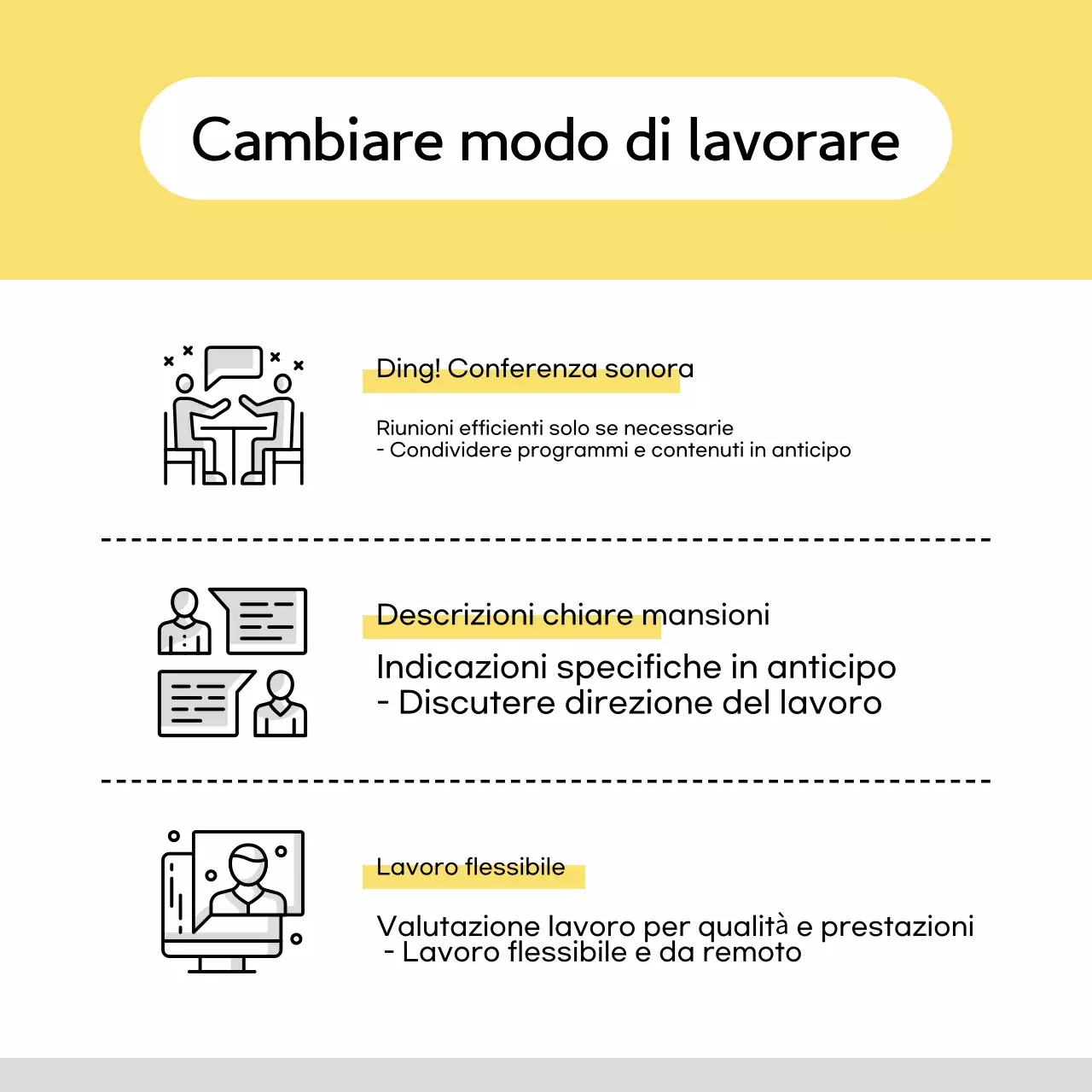 Manuale aziendale giallo semplice