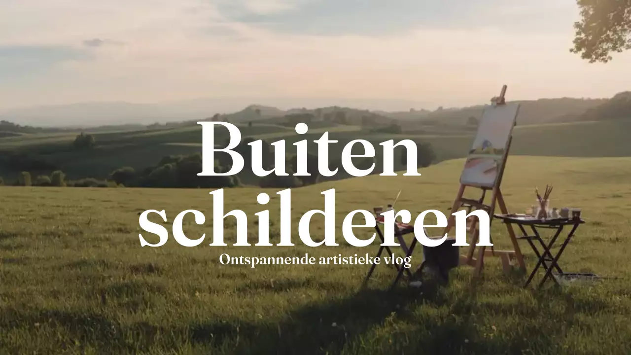 groen schilderen buiten vlog