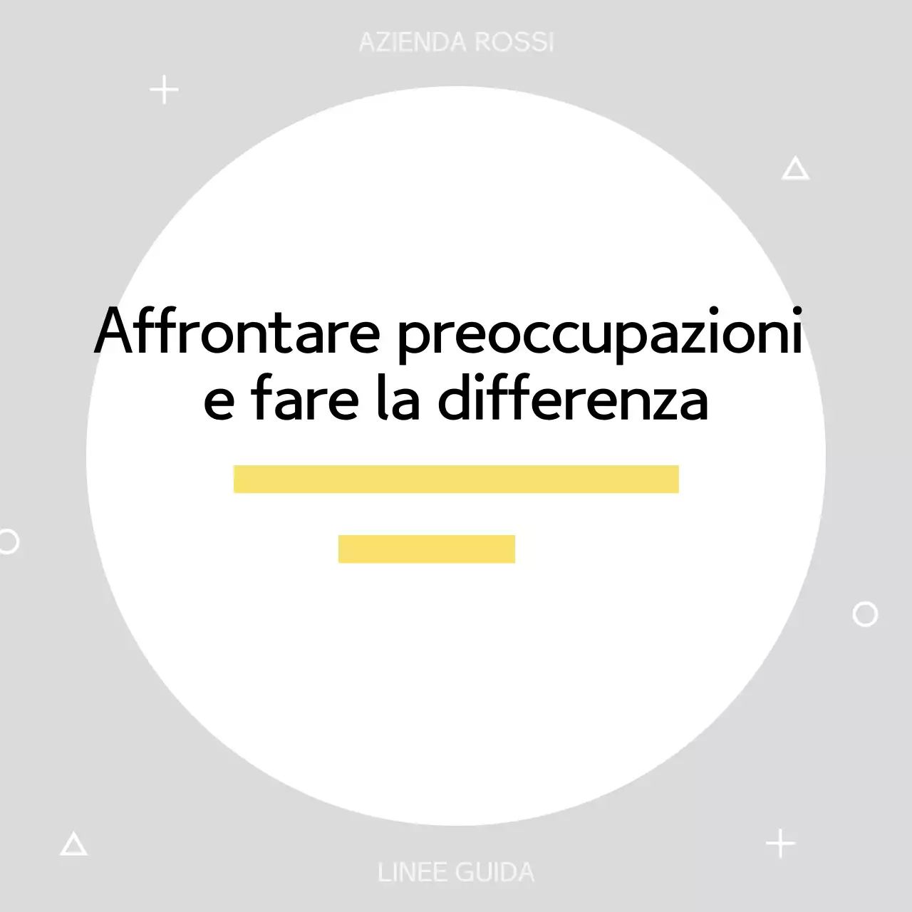 Manuale aziendale giallo semplice