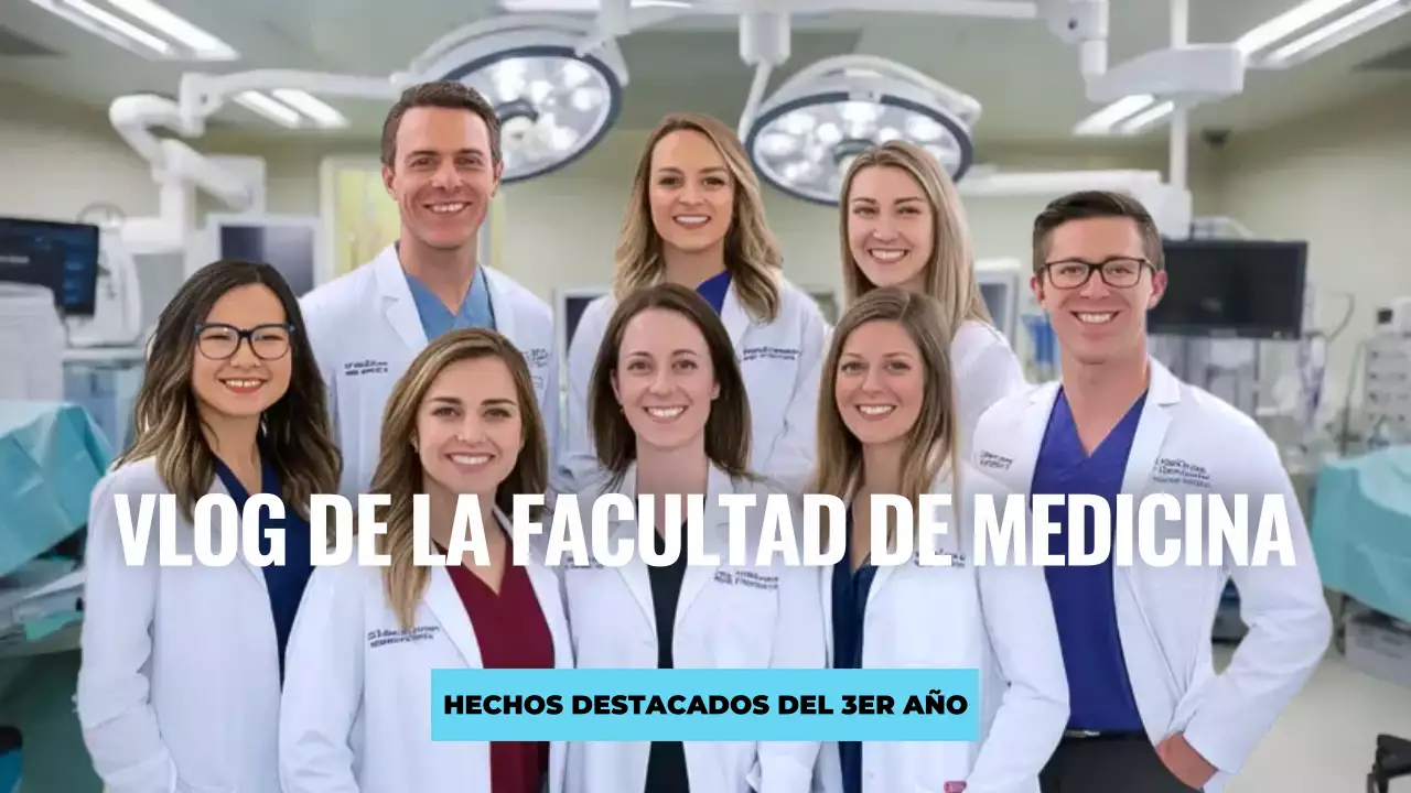 white modern med school vlog