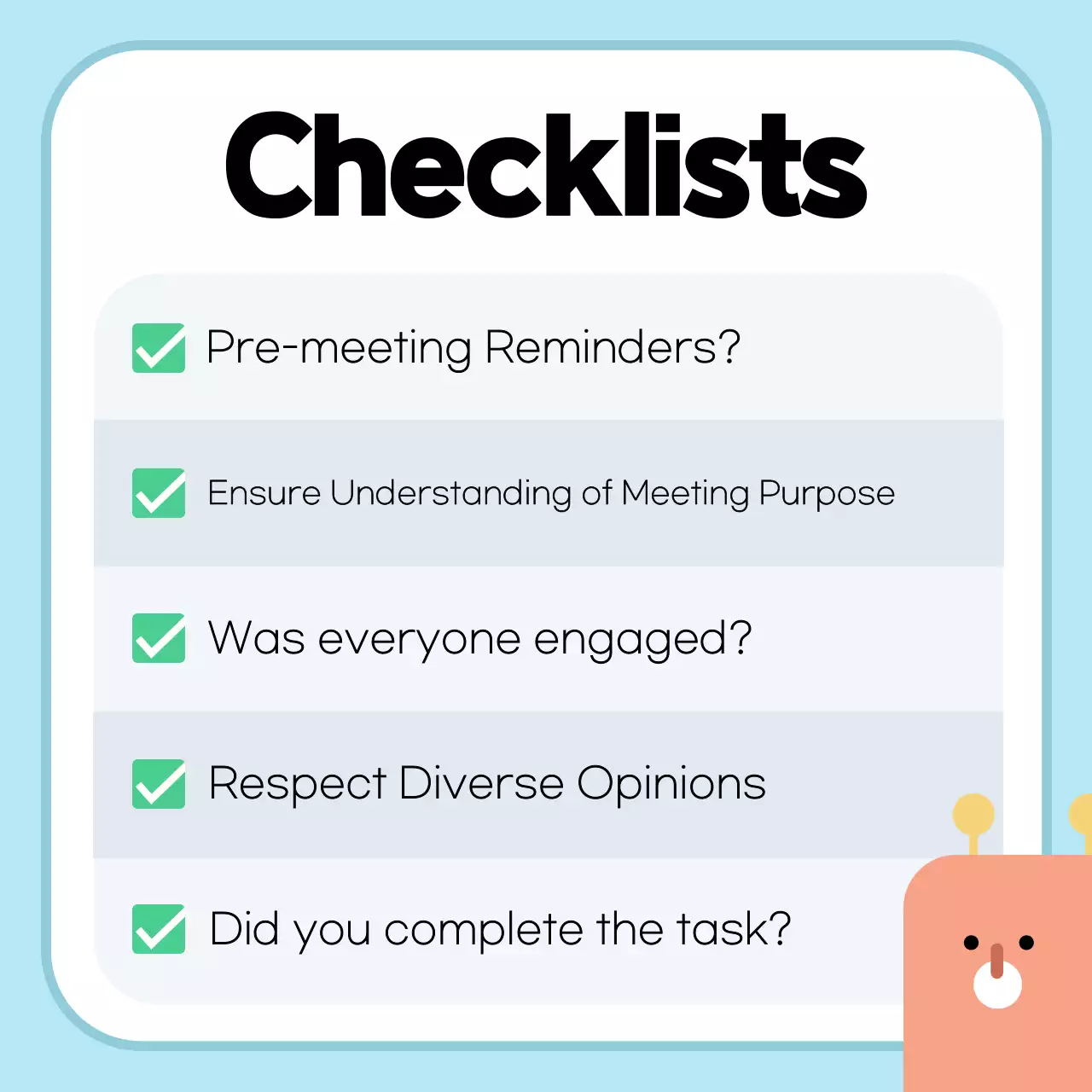 Green Simple Meeting Guide Instagram Carousel