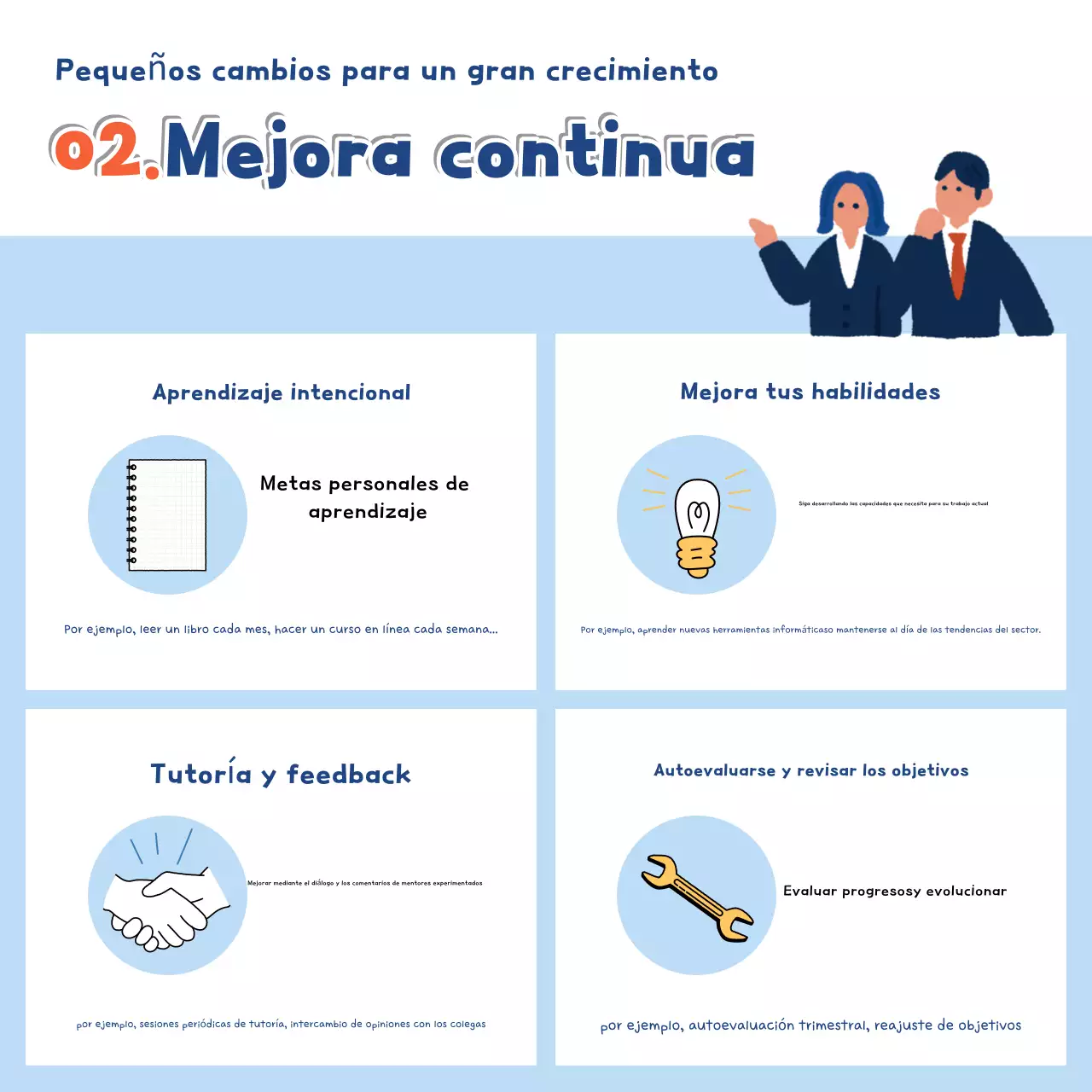 Un lugar de trabajo moderno en azul claro comunica crecimiento