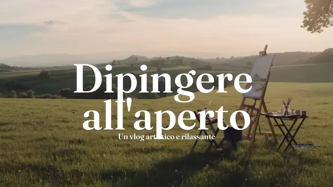 pittura verde all'aperto vlog