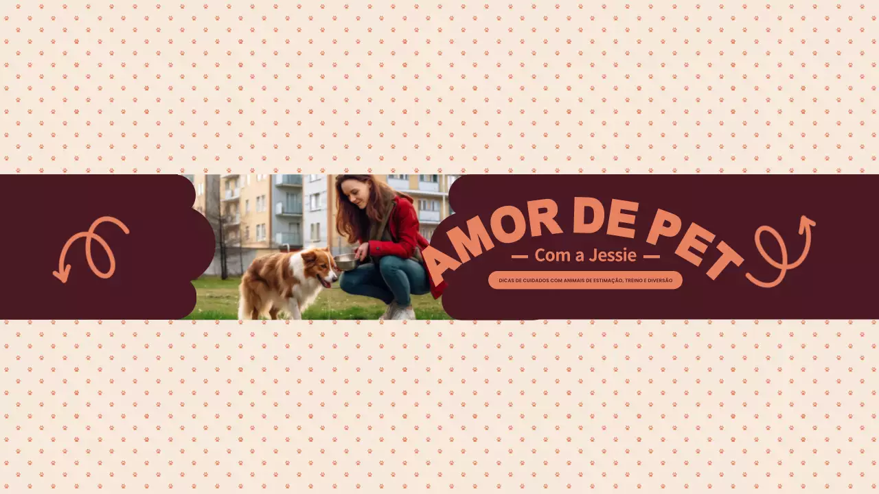 Guia para animais de estimação rústico castanho