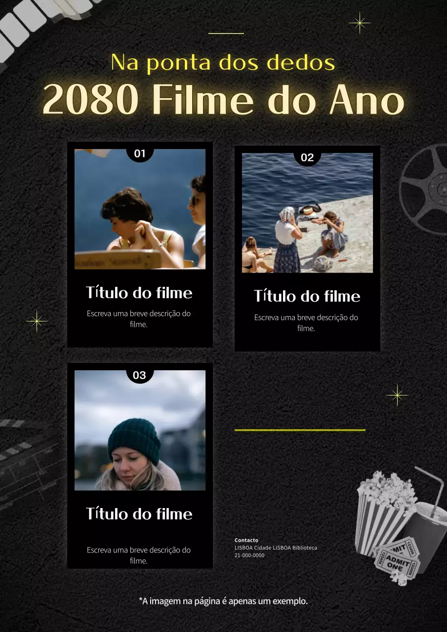 Promover um evento de cinema retro negro