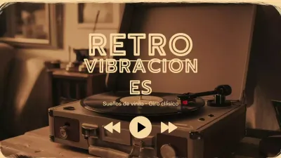 lista de reproducción de música retro beige