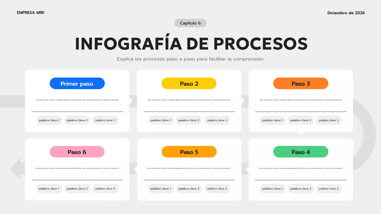 guía de infografía moderna azul