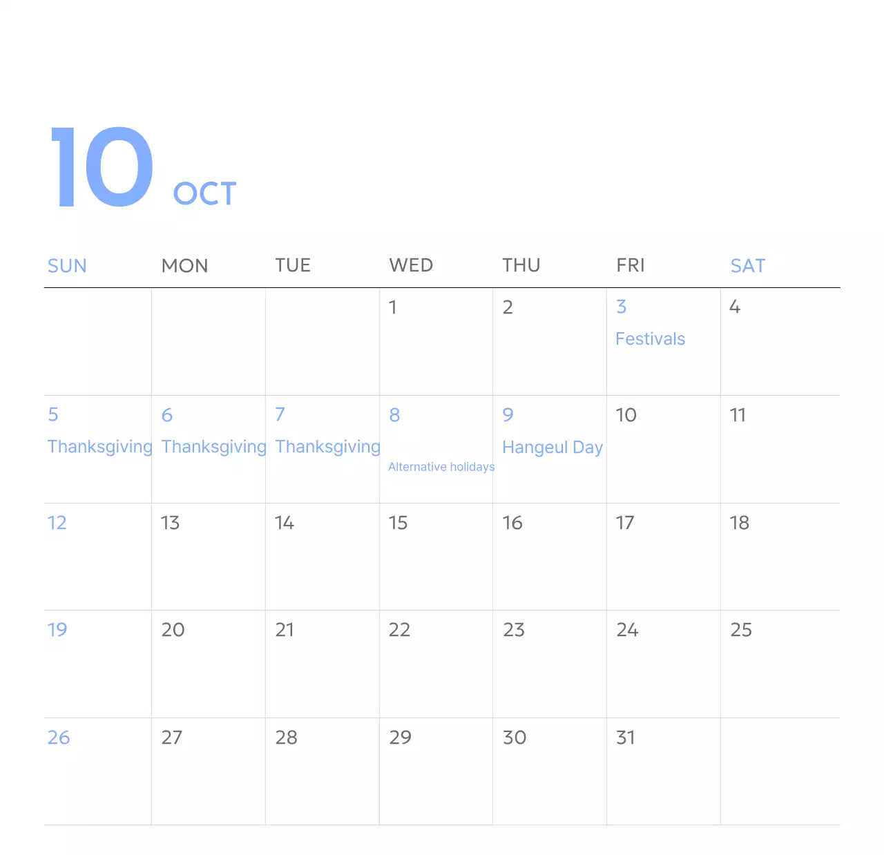 Kalender pelacak sasaran foto dengan percikan warna biru