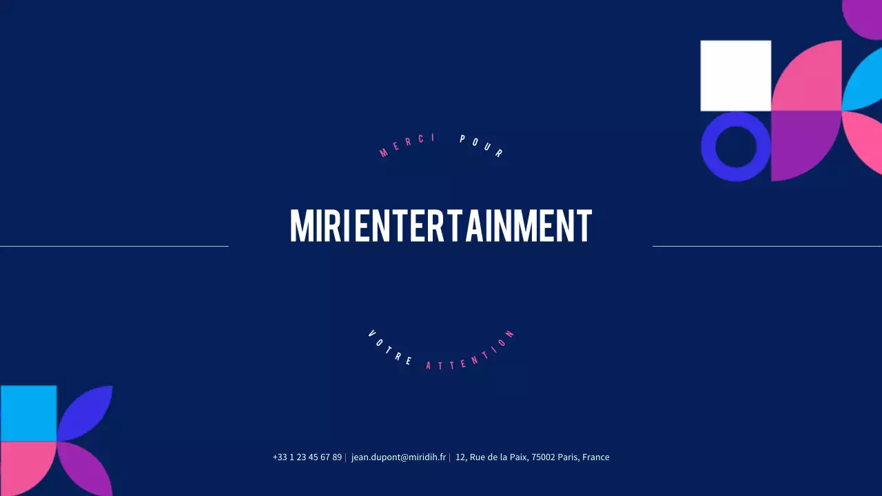 Publicité pour la musique moderne bleu marine