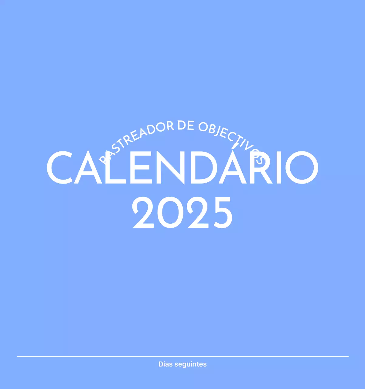 Calendário de acompanhamento de objectivos fotográficos com um toque de azul