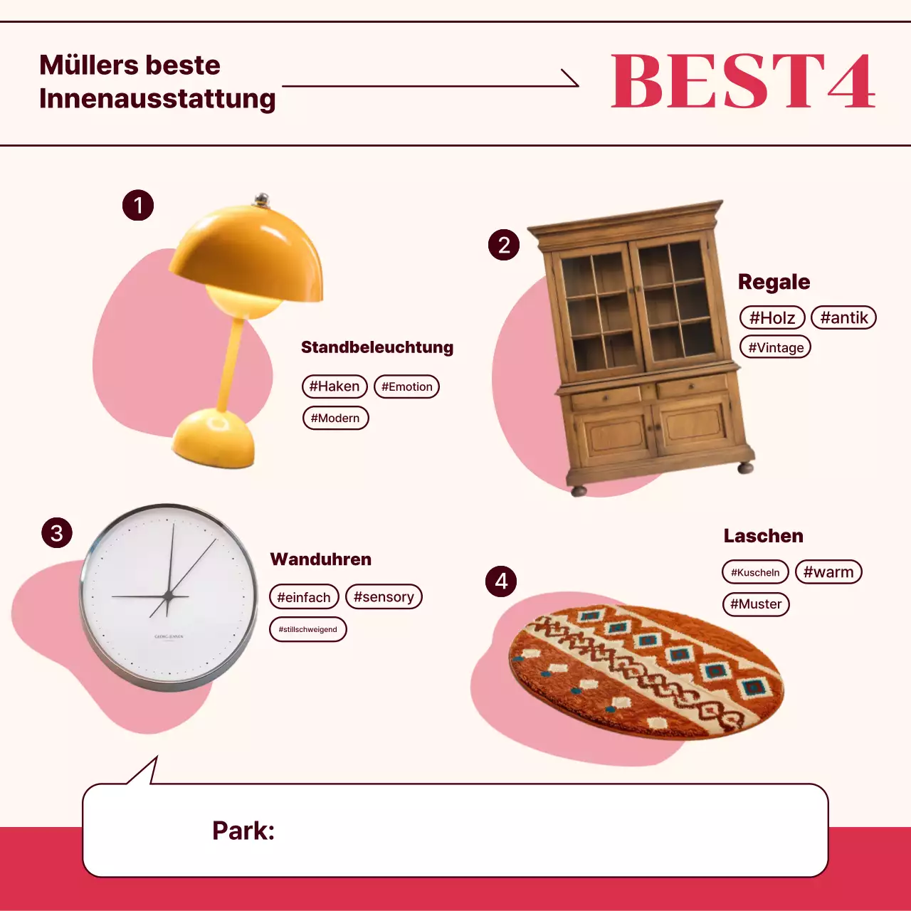 Rote moderne Herbstmode Tipps