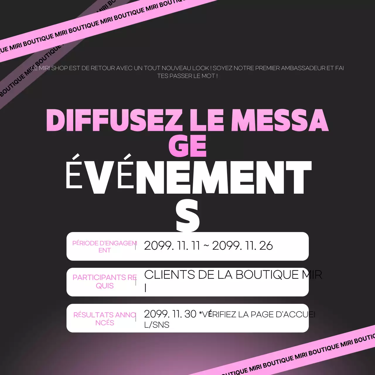 Promouvoir votre événement black pop