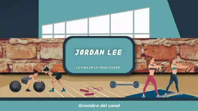 azul naranja life in the big city plantilla de canal de youtube estilo moderno