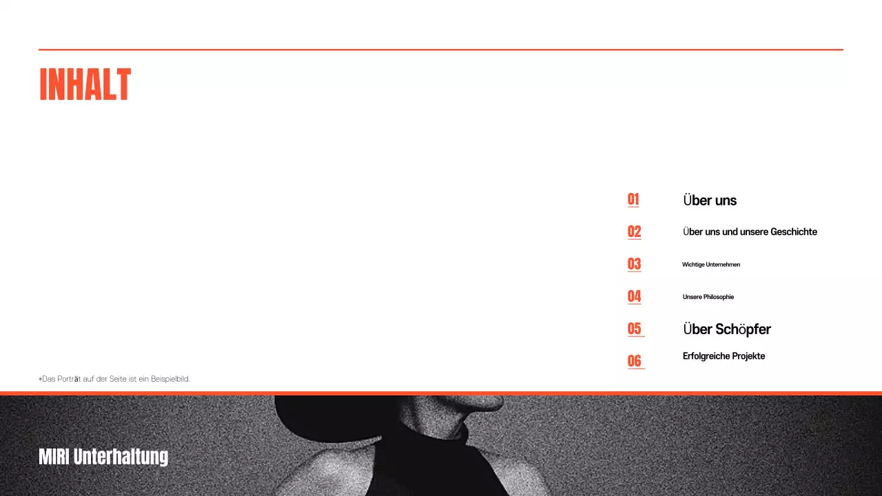 Förderung der orangefarbenen Retro- und Kitschunterhaltung