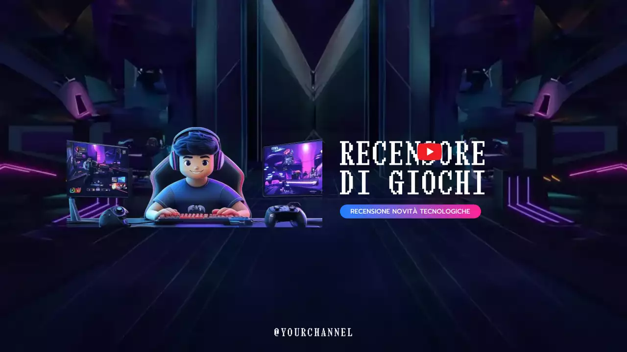 Pubblicità di gioco moderna in viola