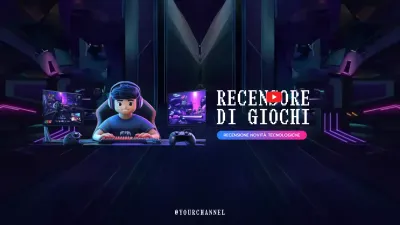 Pubblicità di gioco moderna in viola