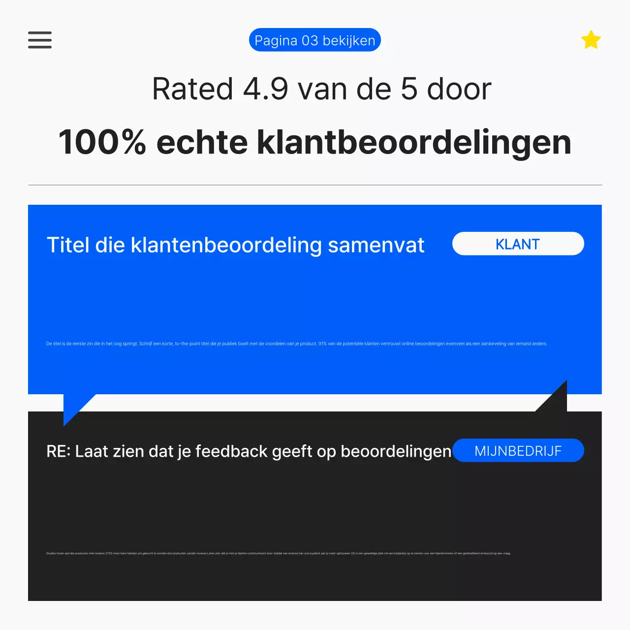 Zwart Modern Advertentieoverzicht