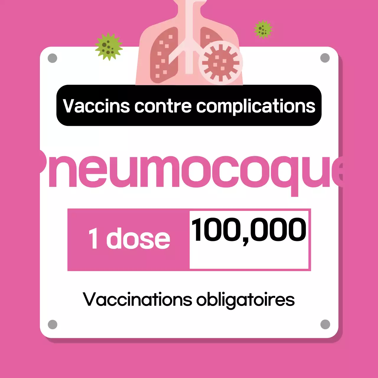 Guide de vaccination simple et gris