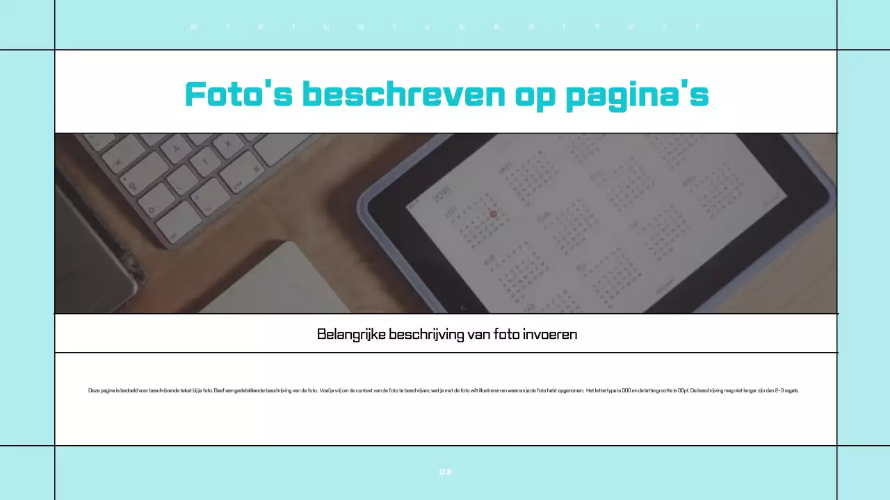 Strakke, eenvoudig te bewerken presentaties in wit en lichtblauw