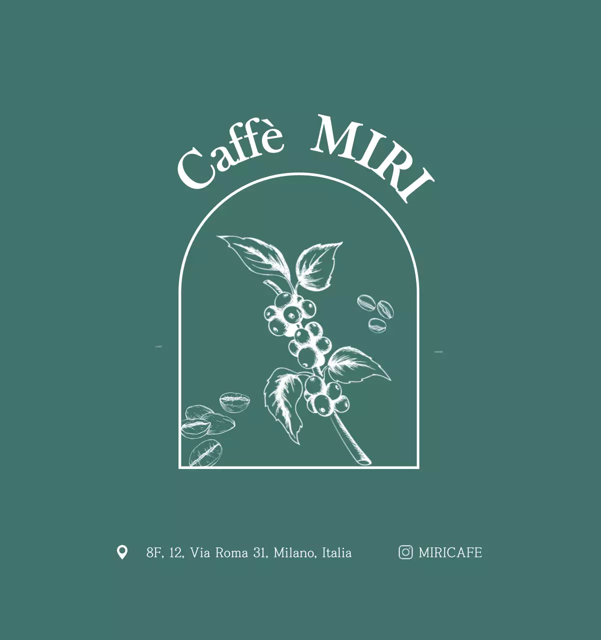 Un moderno calendario dei caffè con i consigli per la bevanda del mese