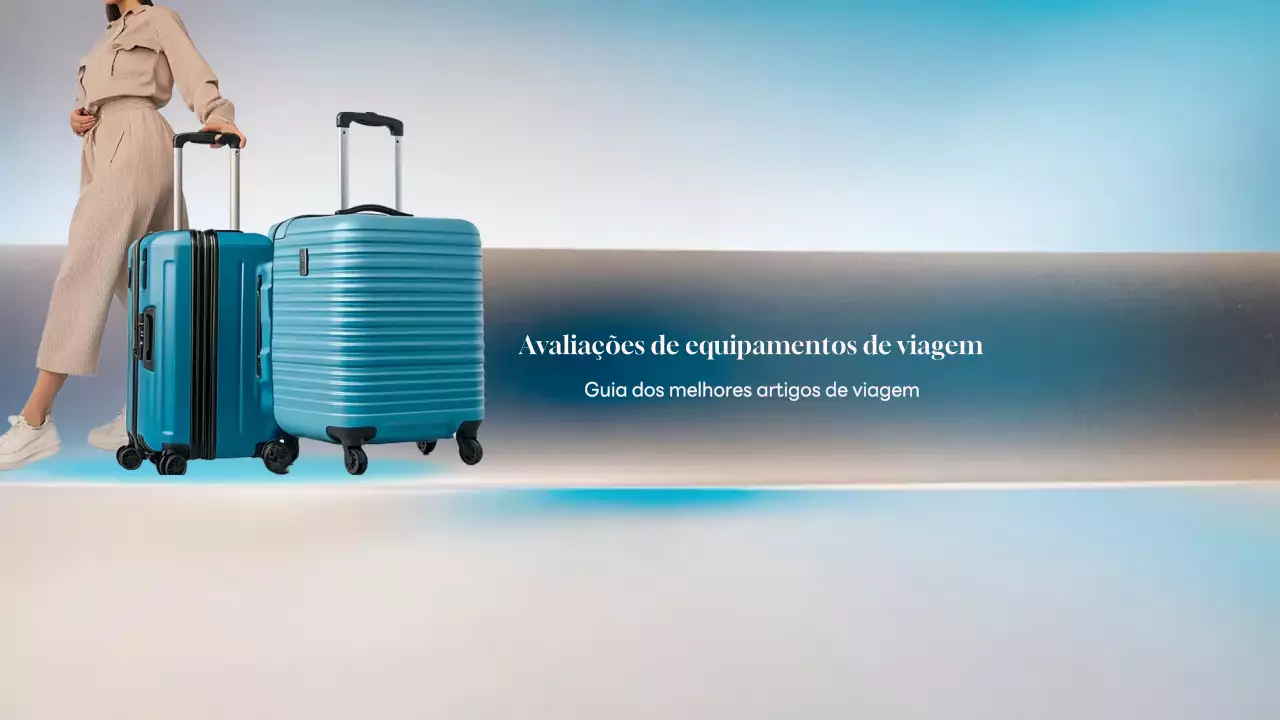 Guia de viagem moderno azul