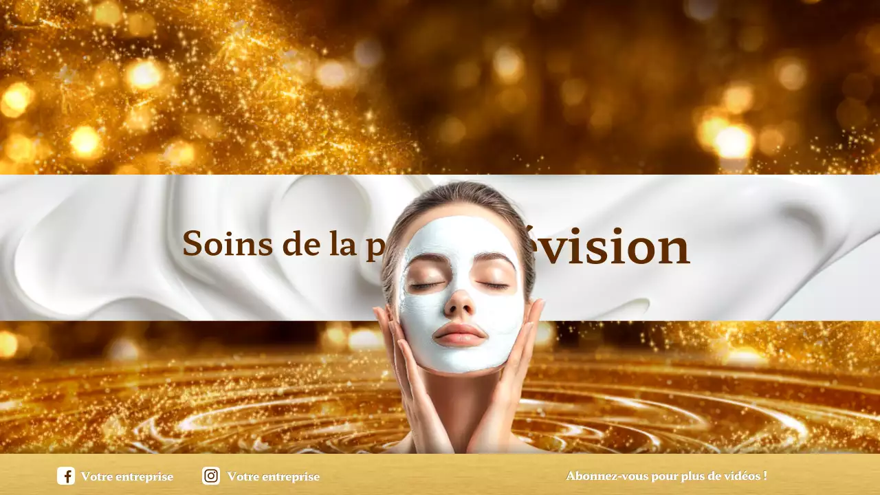 gold elegant skincare review youtube channel art