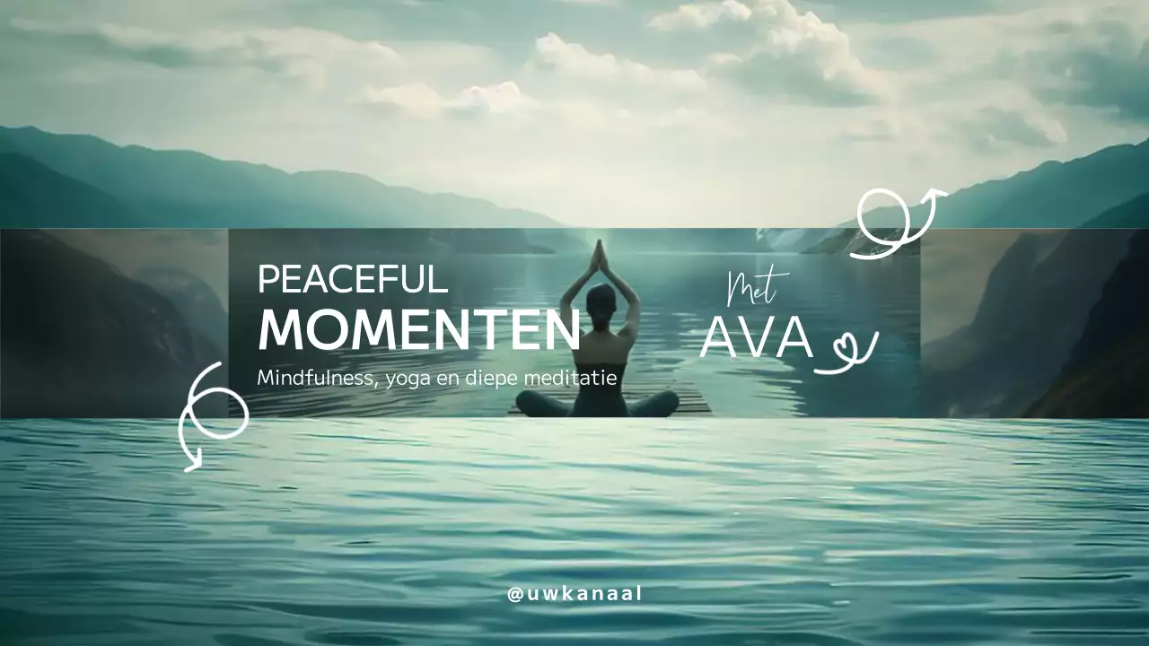 Teal Minimal Yoga Promotie