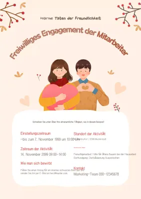 Beige Cozy Volunteer Guide