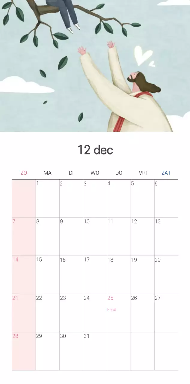 Pastel schone illustratie kerk