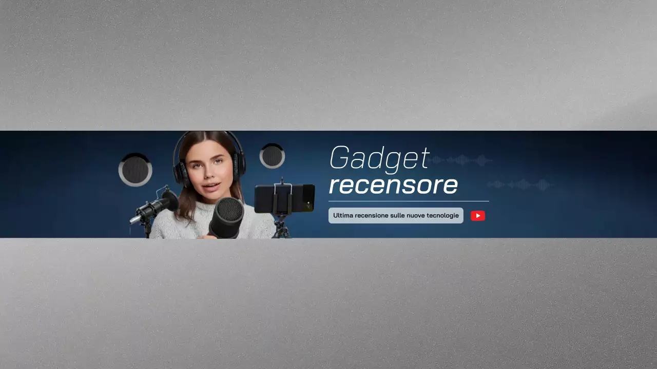 Recensione della tecnologia moderna blu