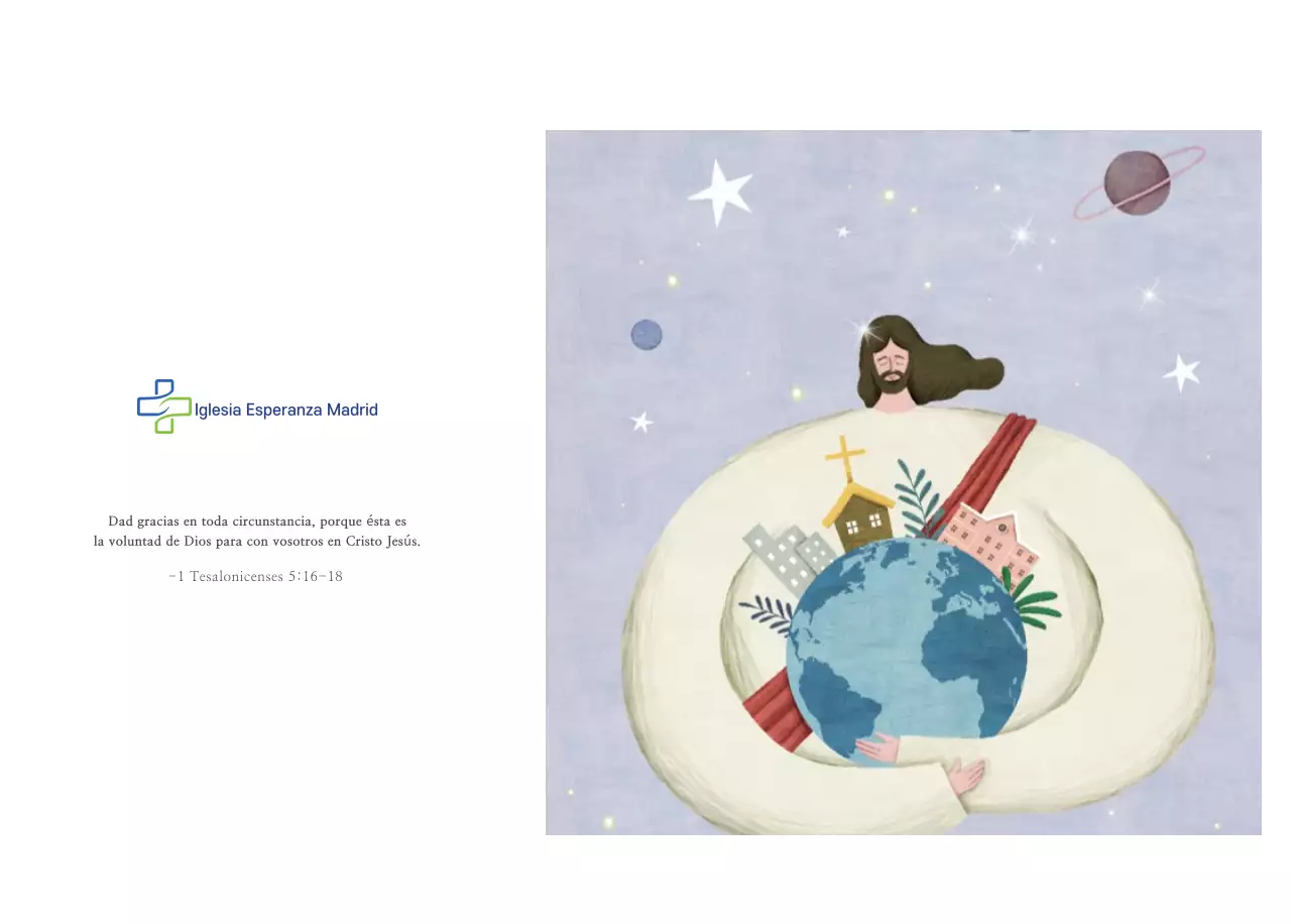 Pastel limpio ilustración iglesia